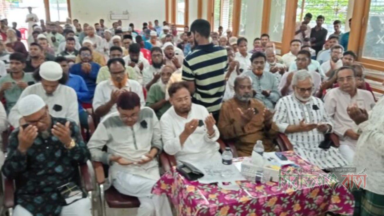 তাড়াশে সাবেক ছাত্রনেতা মরহুম হাসান ইকবালের স্মরণে শোক সভা ও দোয়া মাহফিল
